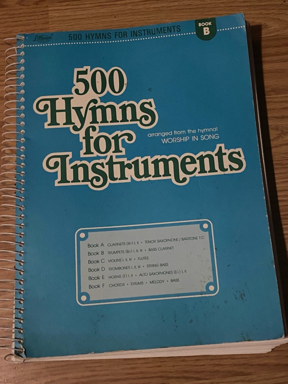 500 Hymns for Instruments - Blue Spiral Songbook